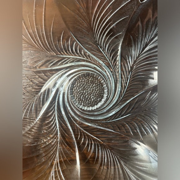 Vintage Cristal D'arques-Durand Chinon 24% Lead Crystal 12" Flower Salad Bowl - Picture 2 of 8